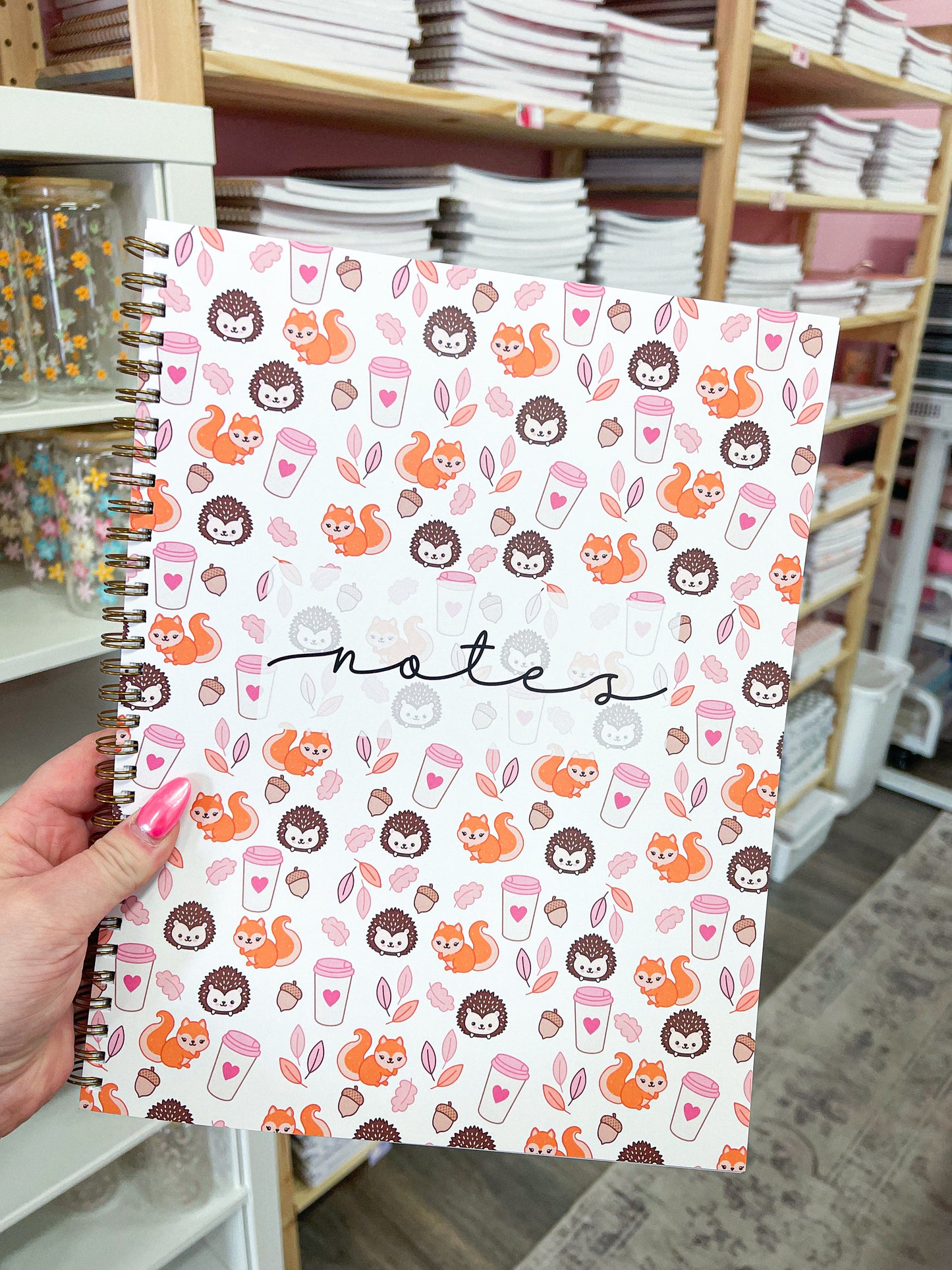 Cahier de notes | Automne | Hérissons et renards