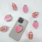 Phone or e-reader button | Strawberry or coffee