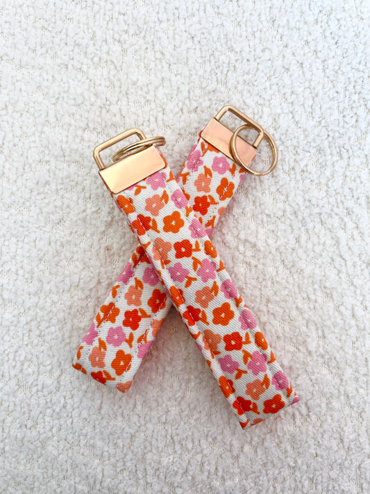 Keychain | Bracelet | Yellow, blue and pink bouquets