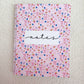 Notebook | Fuchsia and white flowers