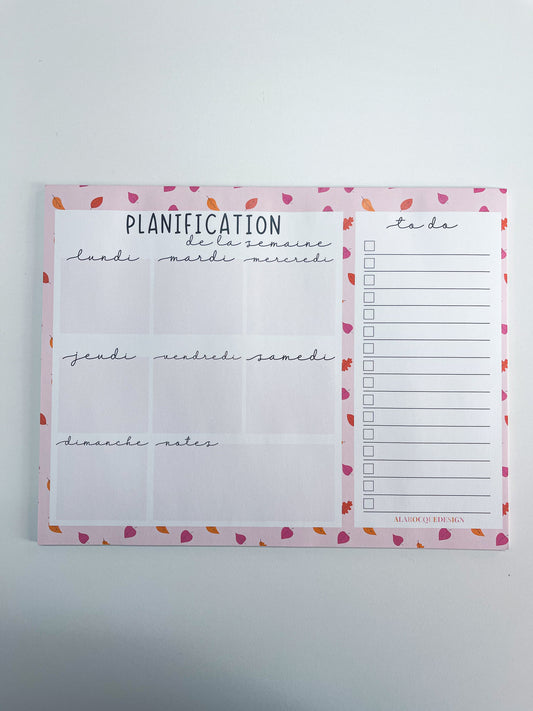 Planificateur de semaine | Automne | Feuilles
