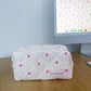 Trousse | Corduroy velour et coeurs roses