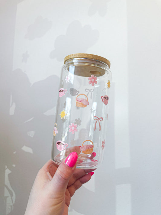 Verre 16 oz | Été | Picnic ensoleillé