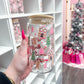 16 oz Glass | Christmas | Gingerbread Houses and Trees