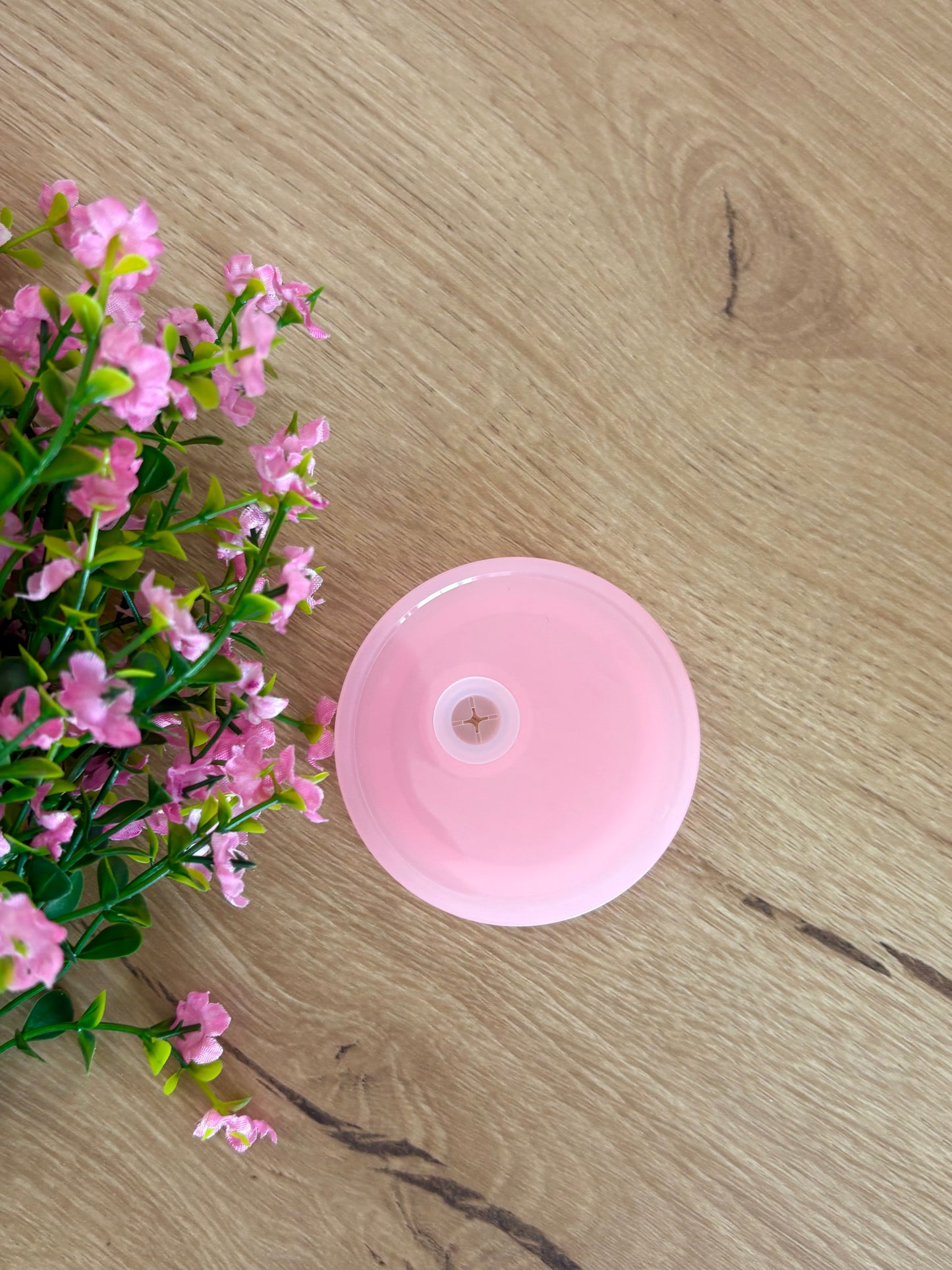Couvercle en acrylique | Rose pâle