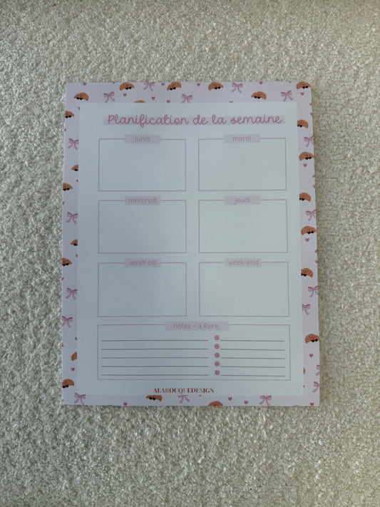 Meals of the week | Strawberries, croissants or lemons | 25 pages