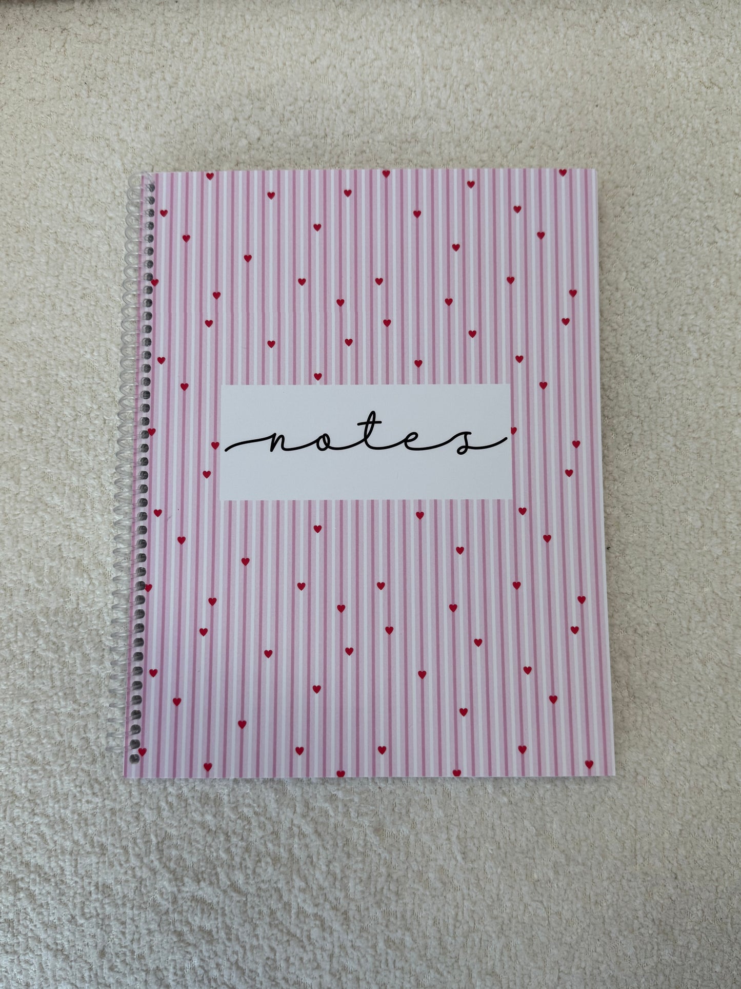 Notebook | Fuchsia and white flowers