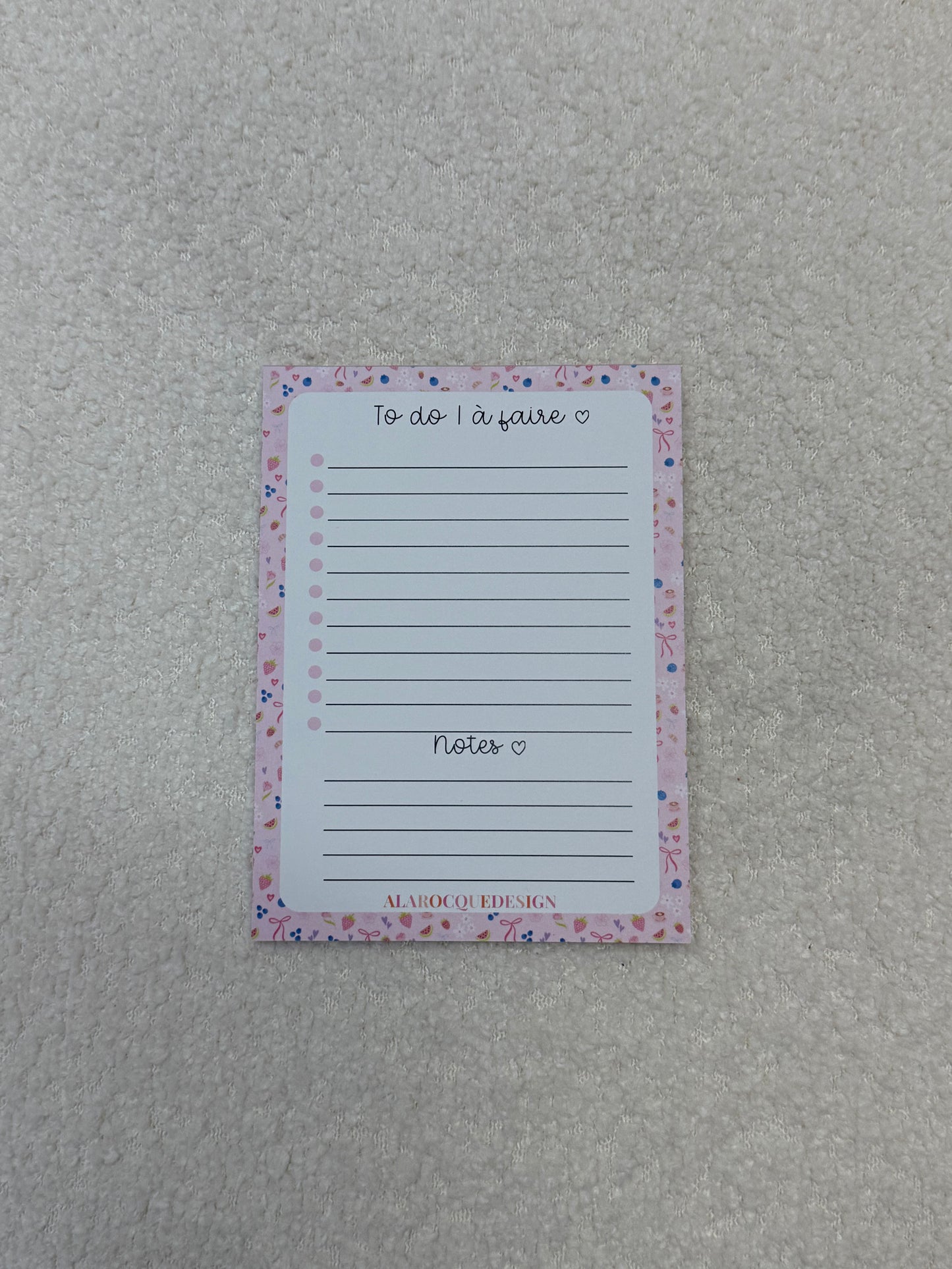 Liste de tâches | Fruits et coquette