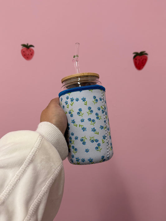 16 oz Glass Sleeve | With Handle