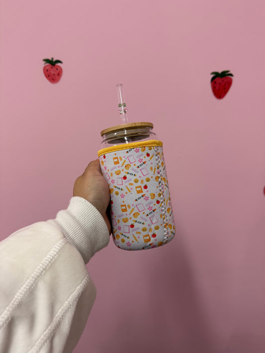 16 oz Glass Sleeve | With Handle